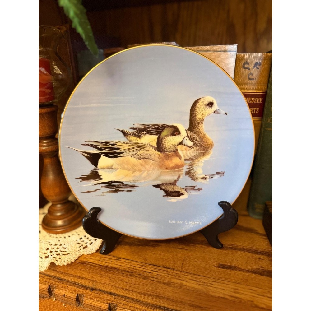 WS George 1991 Wigeons Federal Duck Stamp Plate William C Morris 3716A 8.5"